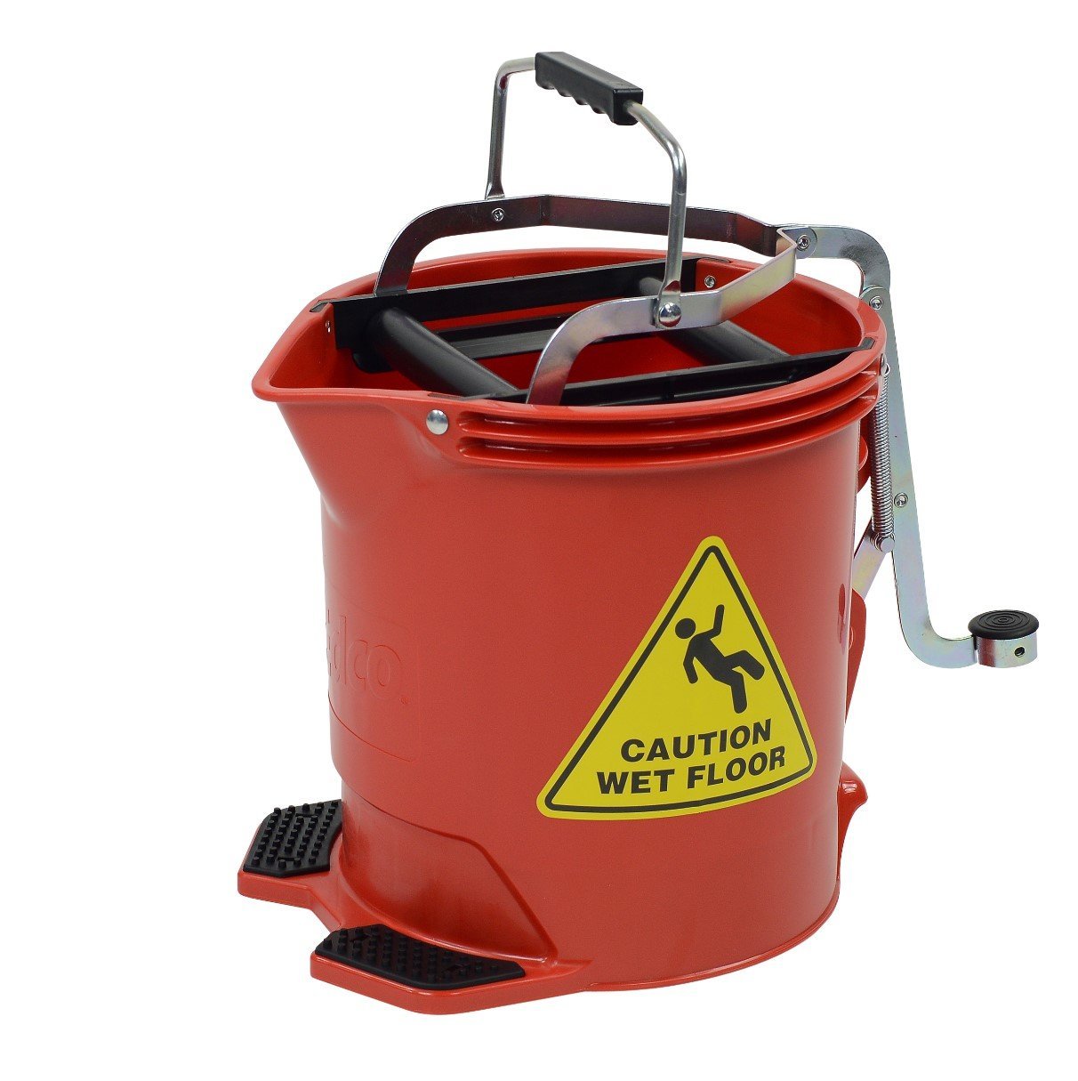 EDCO E28570 Bucket Wringer Roller Wide Mouth Plastic 16L Red