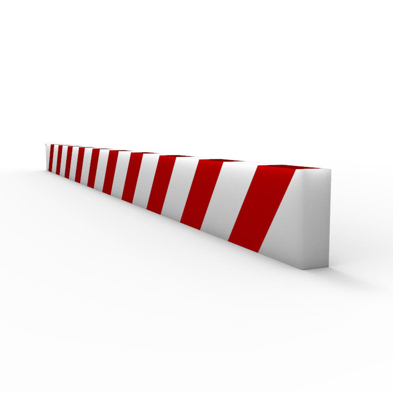 Anti Collision Strip 1m Polyurethane Red/White