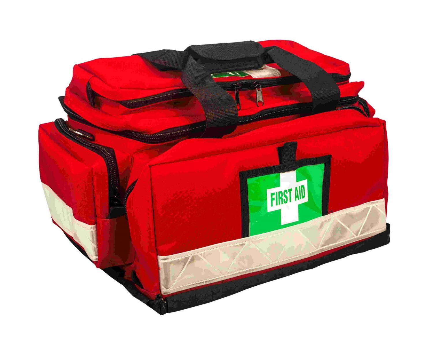 Max Global Products EB7 First Aid Case Soft Emergency Bag Large Red