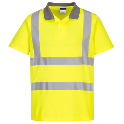 Portwest Eco Hi-Vis Polo Shirt S/S (6 Pack) in Yellow