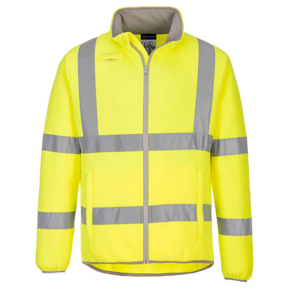 Portwest Eco Hi-Vis Polar Fleece Jacket in Yellow