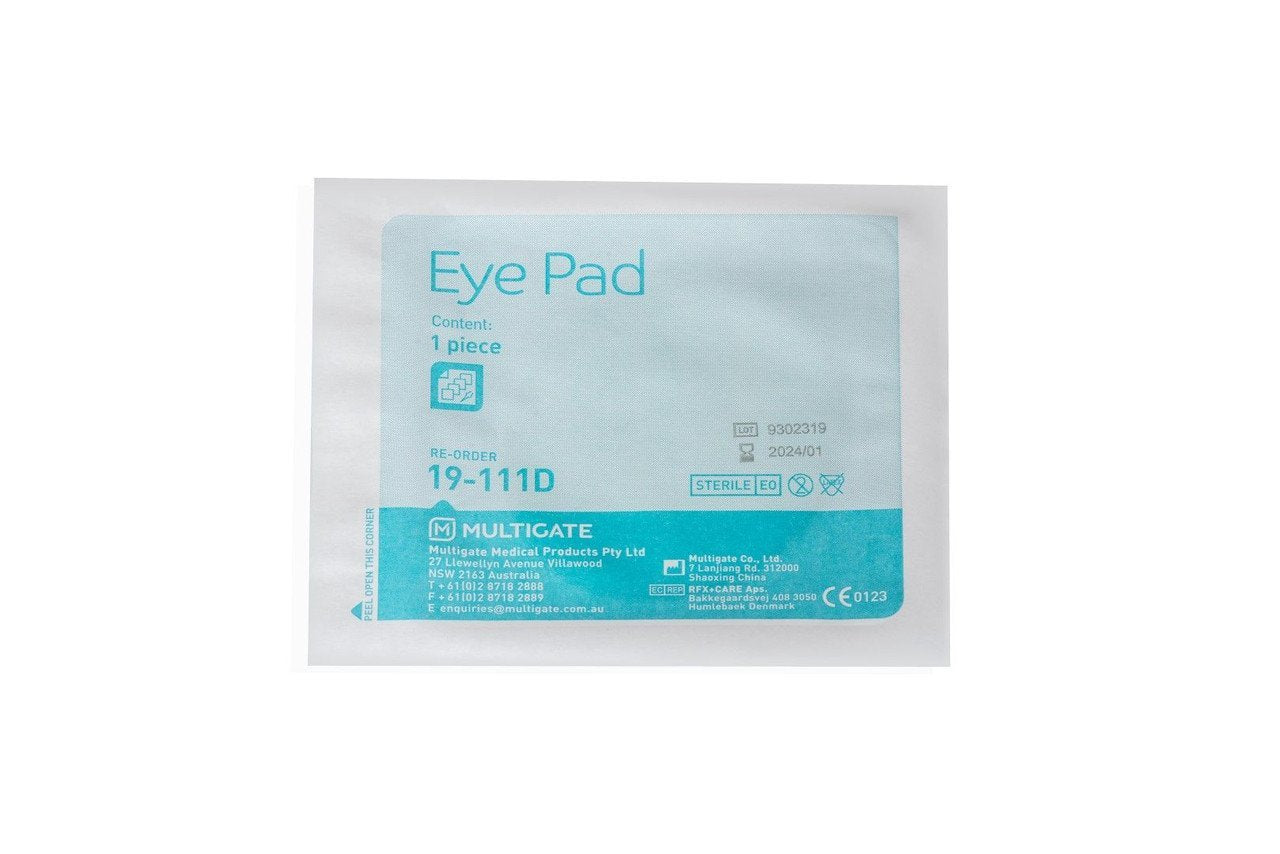 MULTIGATE MEDICAL EPX1 Sterile Eye Pad 80mm x 60mm Single