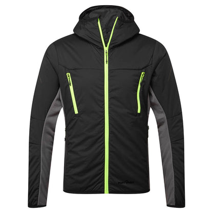Portwest EV4 Insulated Hybrid Jacket in Black