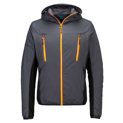 Portwest EV4 Insulated Hybrid Jacket in Metal Grey