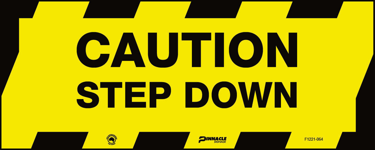 Max Global Products F1211-064 Floor Graphics, , Anti-Slip, Caution Slippery Floor Sign