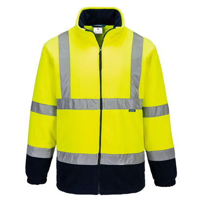 Portwest Polar Fleece Jacket in Yellow/Navy