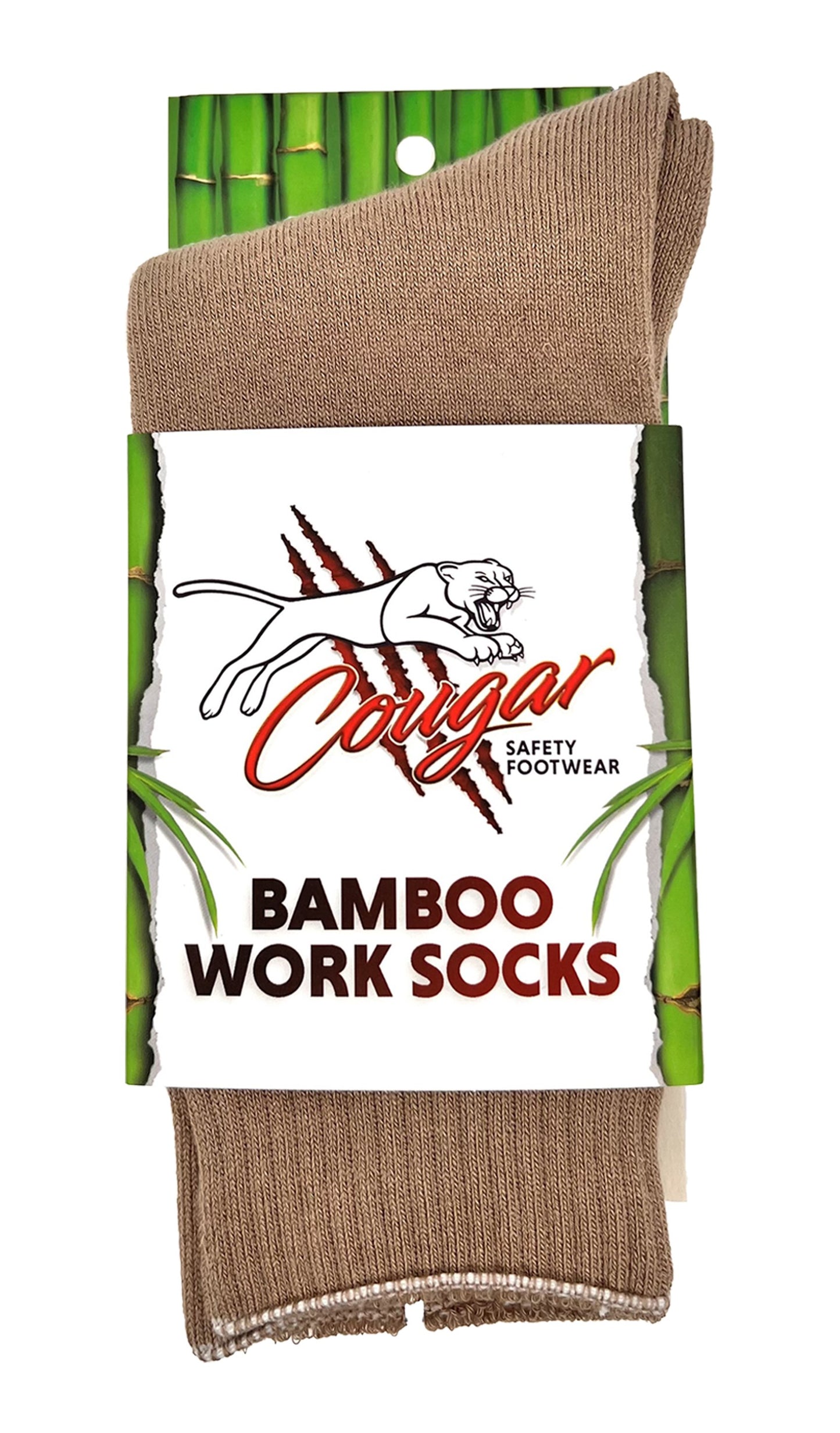 Cougar Footwear FBS851-SND-M Men's Bamboo Socks