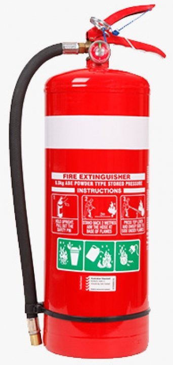 FIRE WORLD FE9 Dry Chemical ABE Fire Extinguisher, 9kg