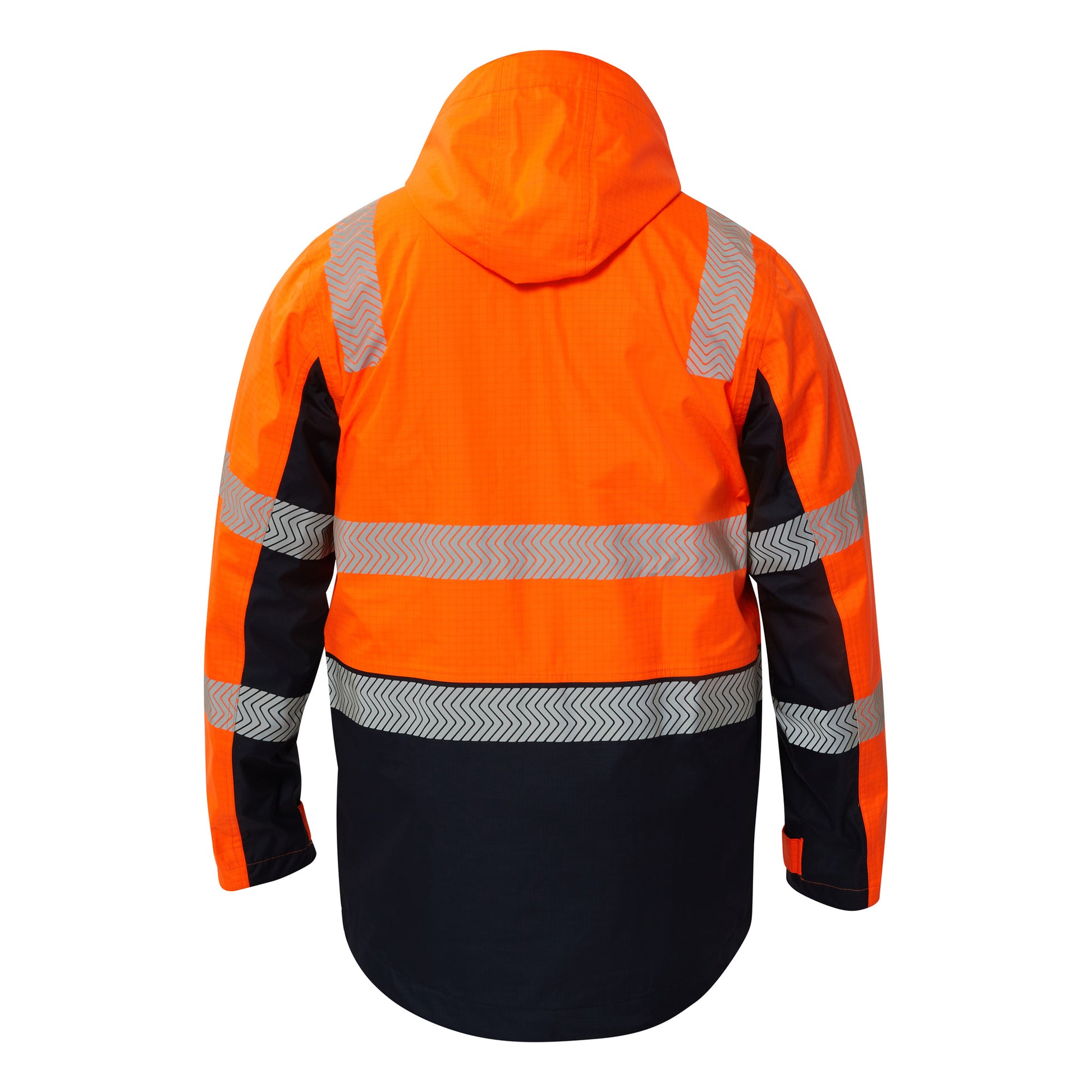 Flamebuster FJV032 Mens HRC2 Inherent Reflective Wet Weather 3 In 1 Jacket in Orange/Navy