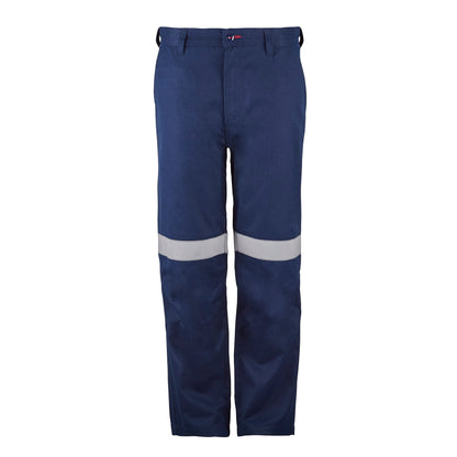 Flamebuster FPV018 Mens HRC2 Inherent Straight Leg Pant With FR Reflective Tape in Navy