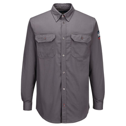Portwest Bizflame 88/12 FR Work Shirt in Grey