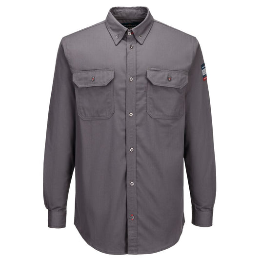 Portwest Bizflame 88/12 FR Work Shirt in Grey