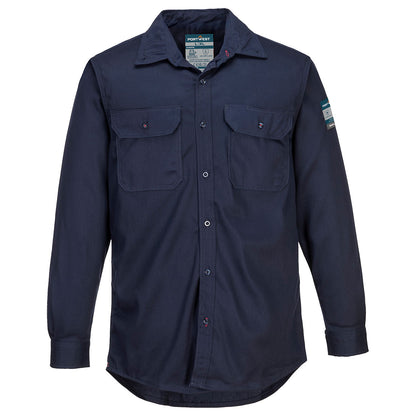 Portwest Bizflame 88/12 FR Work Shirt in Navy