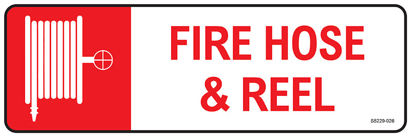 Max Global Products S5229 Fire Hose & Reel Sign