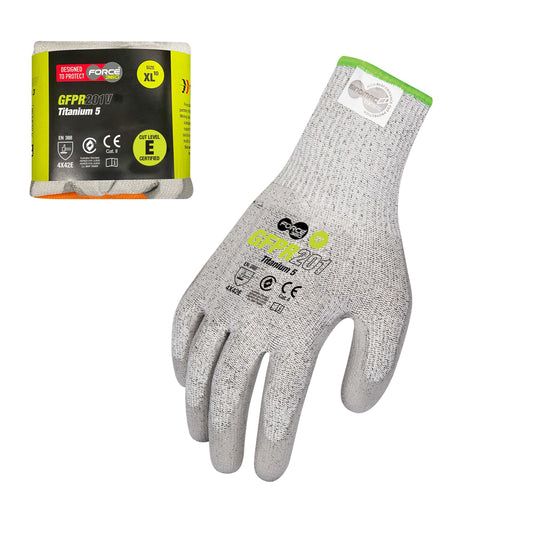 Force360 Force360 Titanium 5 PU Glove (Cut Level E) Vend-Ready Packaging