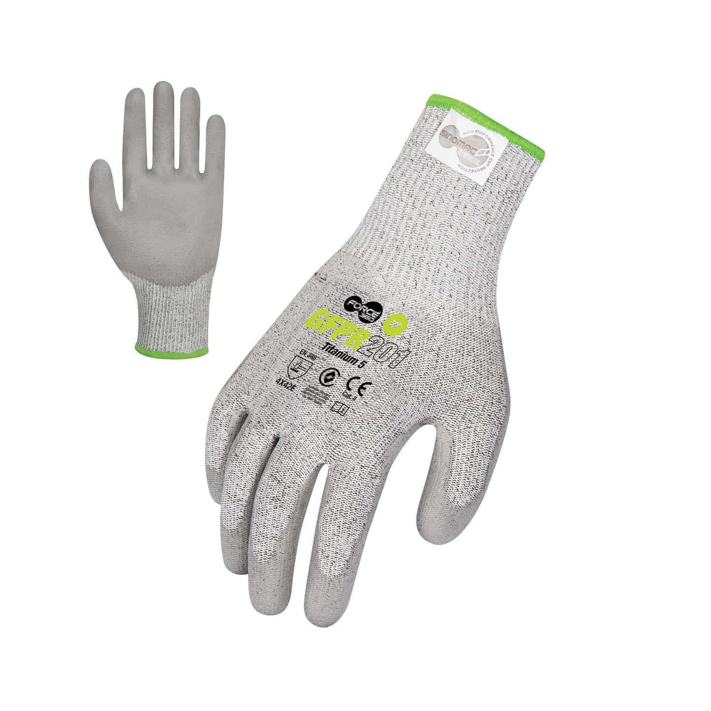 Force360 Force360 Titanium 5 PU Glove (Cut Level E)
