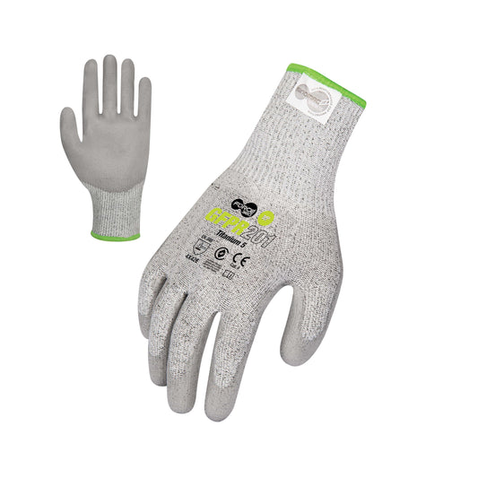 Force360 Force360 Titanium 5 PU Glove (Cut Level E)