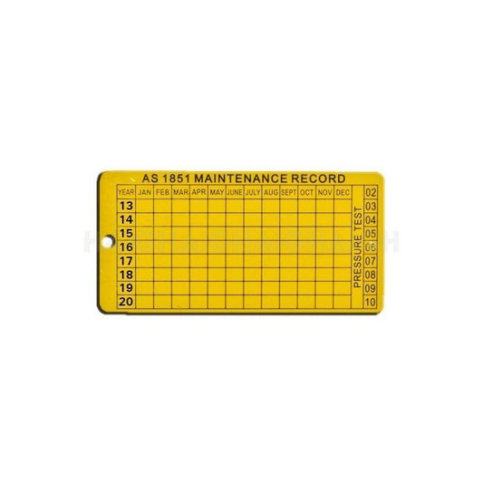 FIRE WORLD FE-TAG Fire Extinguisher Test Tag