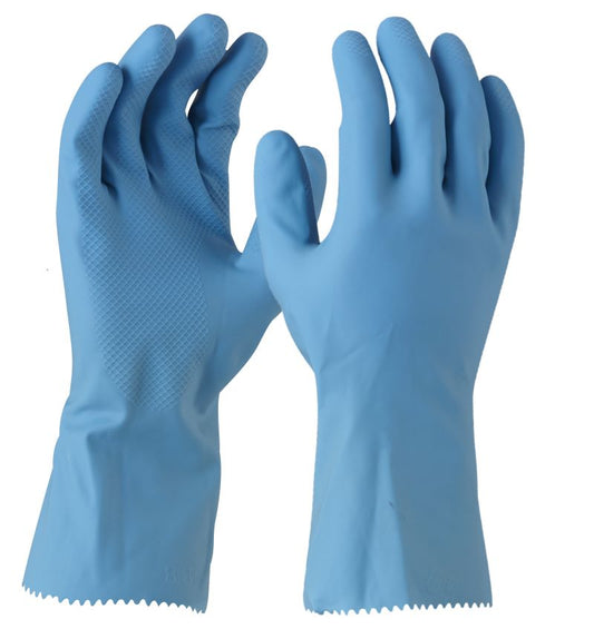 Maxisafe GLS120 Blue Latex Silverlined Glove
