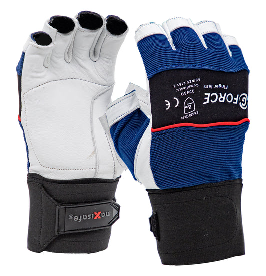 Maxisafe GMG294 G-Force Fingerless Anti-Vibration Mechanics Gloves
