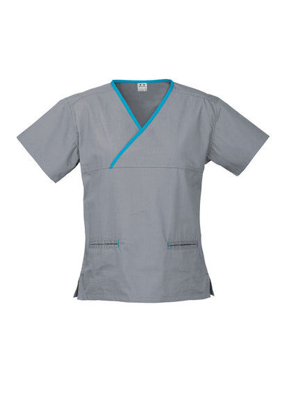 BizCollection H10722 Womens Contrast Scrub Top