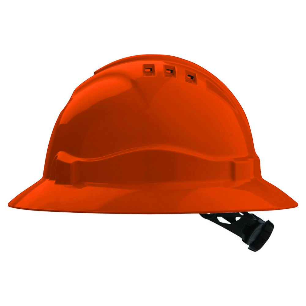 Pro Choice Safety Gear V6 Hard Hat Vented Full Brim Ratchet Harness