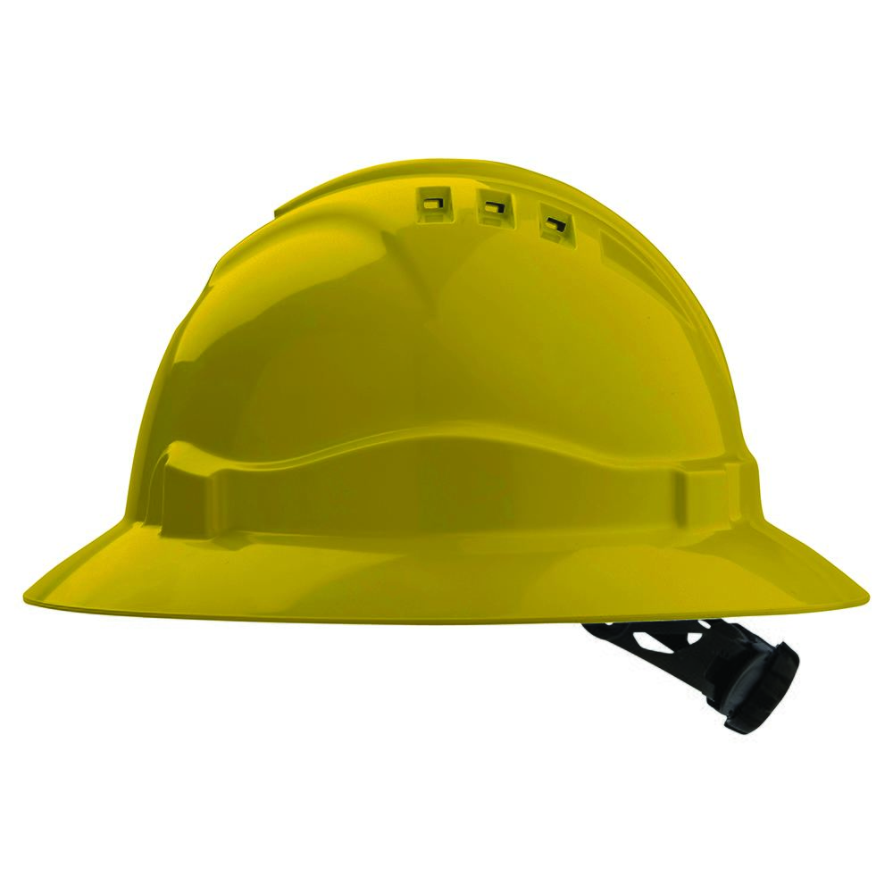 Pro Choice Safety Gear V6 Hard Hat Vented Full Brim Ratchet Harness
