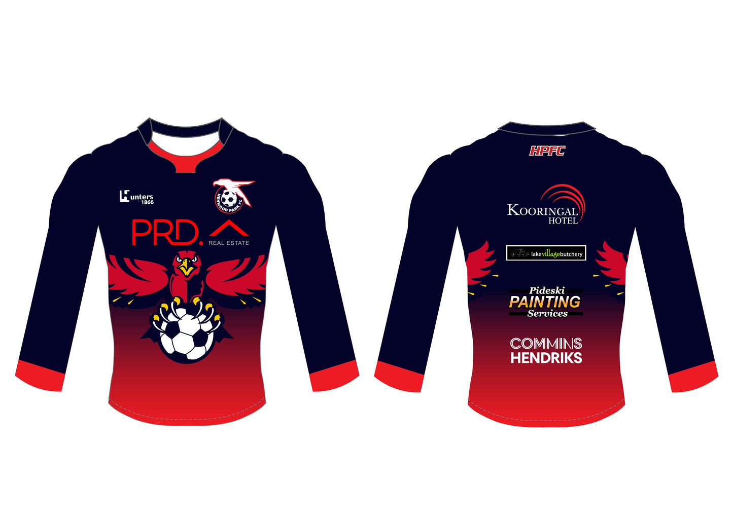 Custom sublimated long sleeve training tee