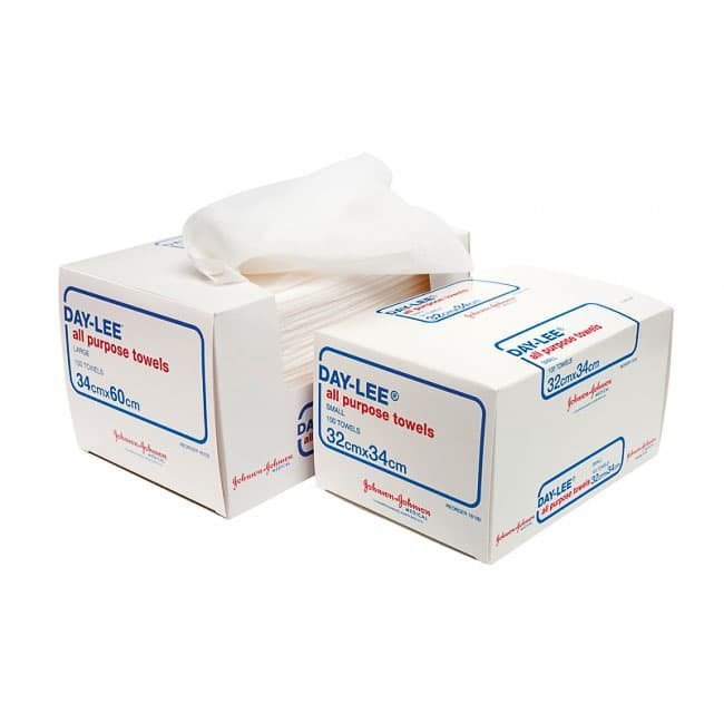 JOHNSON & JOHNSON J16100 Daylee Towels Small 34cm x 32cm Pack of 100
