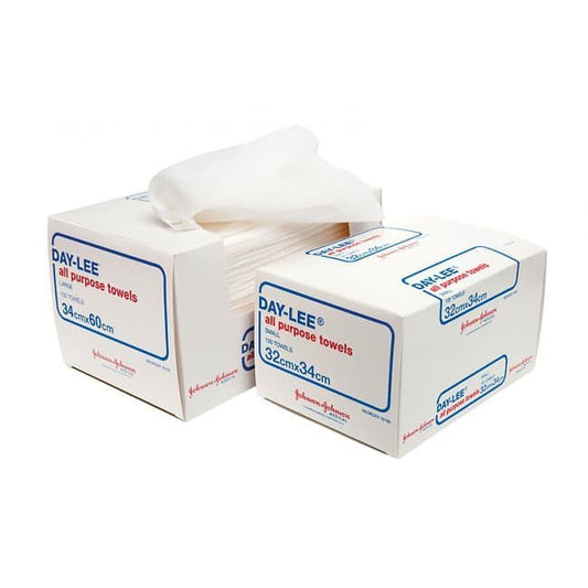 JOHNSON & JOHNSON J16100 Daylee Towels Small 34cm x 32cm Pack of 100