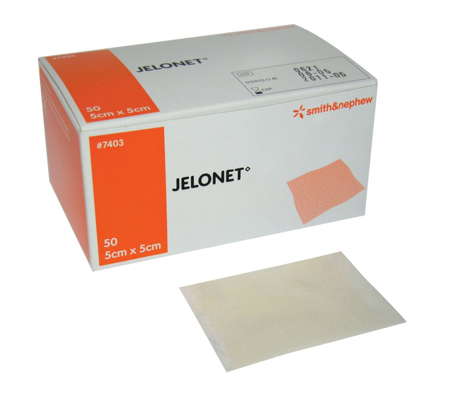 SMITH & NEPHEW S66007450 Jelonet Paraffin Gauze Dressing 10cm x 10cm Box of 50