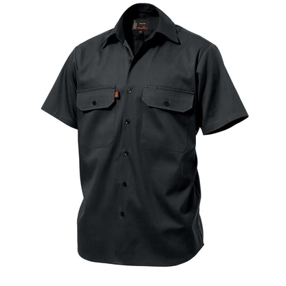 King Gee K04030 Originals Short Sleeve Open Front Cotton Drill Work Shirt