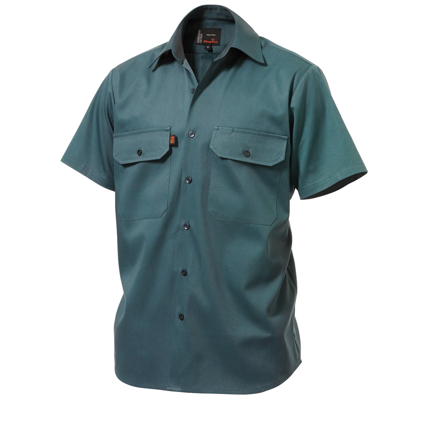 King Gee K04030 Originals Short Sleeve Open Front Cotton Drill Work Shirt
