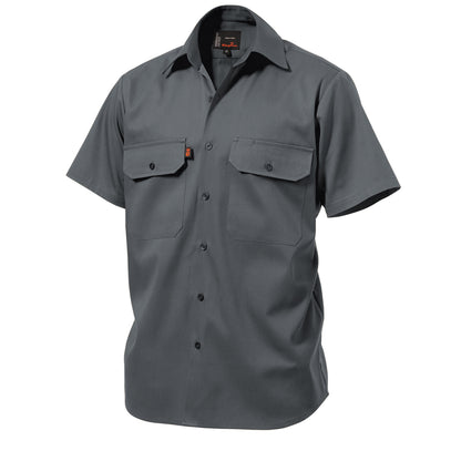 King Gee K04030 Originals Short Sleeve Open Front Cotton Drill Work Shirt