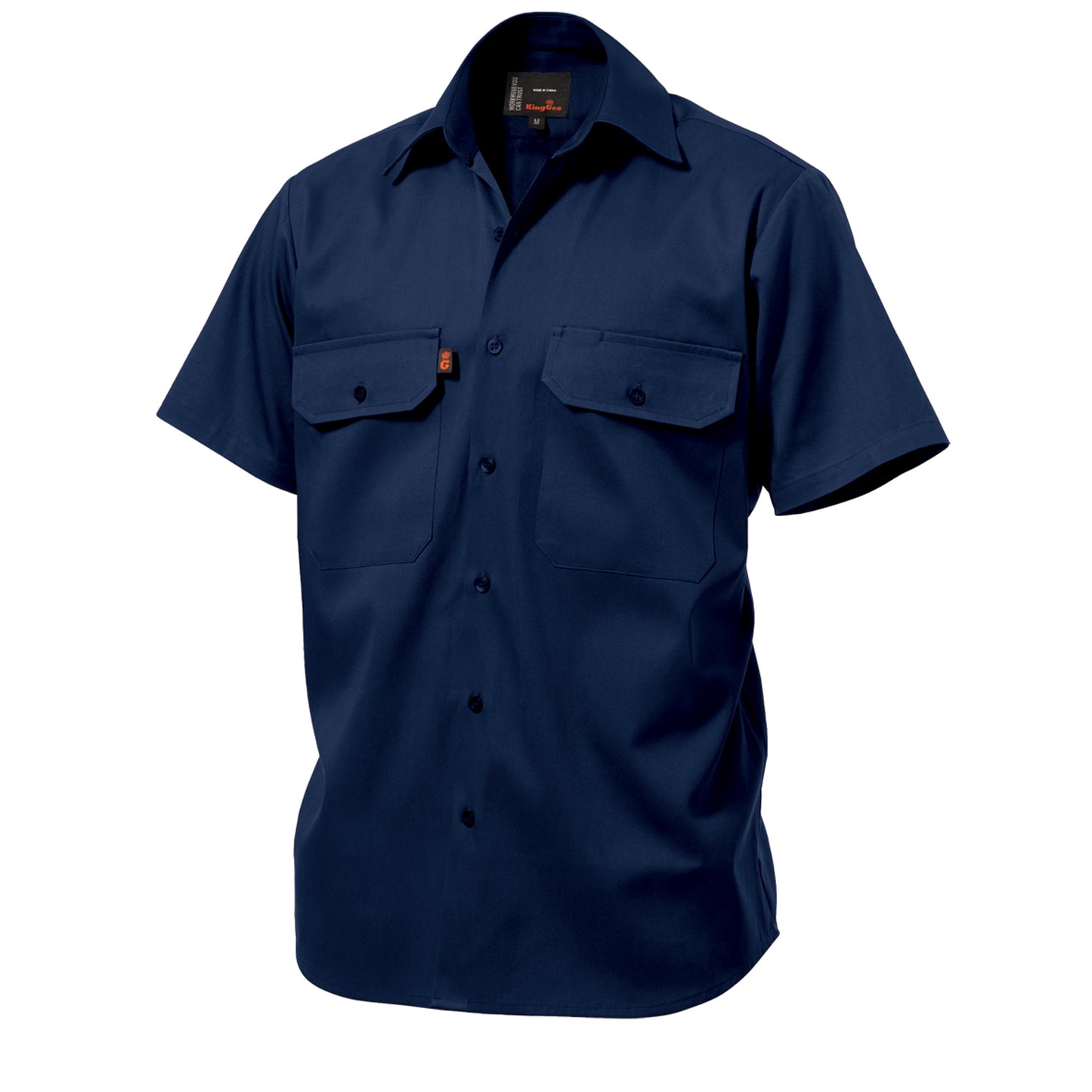 King Gee K04030 Originals Short Sleeve Open Front Cotton Drill Work Shirt