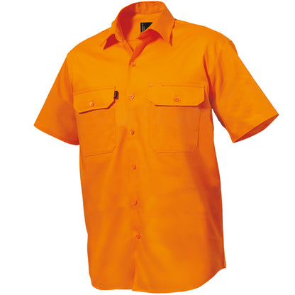 King Gee K04030 Originals Short Sleeve Open Front Cotton Drill Work Shirt