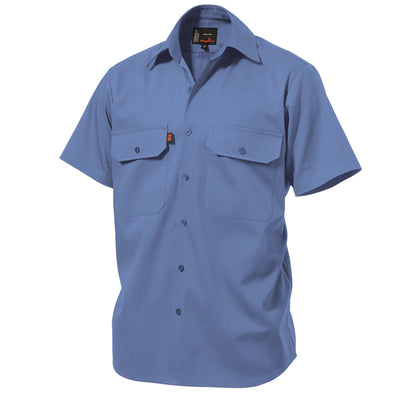 King Gee K04030 Originals Short Sleeve Open Front Cotton Drill Work Shirt