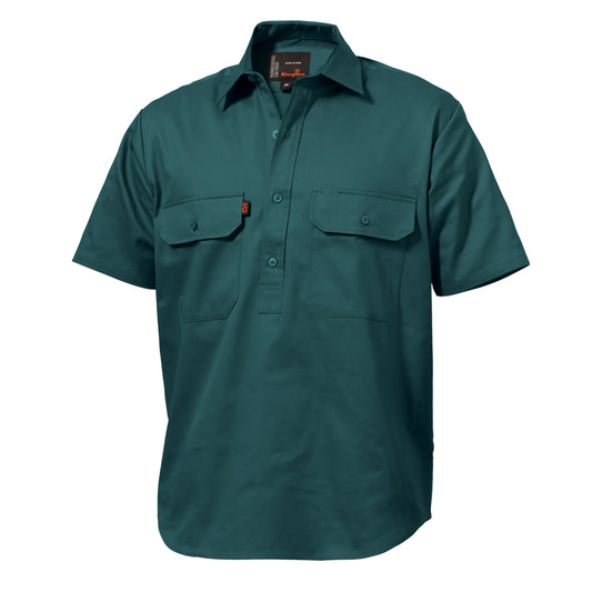 King Gee K04060 Originals Short Sleeve Closed Front Cotton Drill Work Shirt