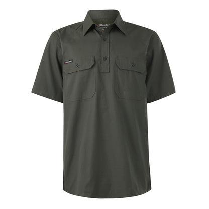 King Gee K14032 Workcool Vented Closed Front Shirt Short Sleeve
