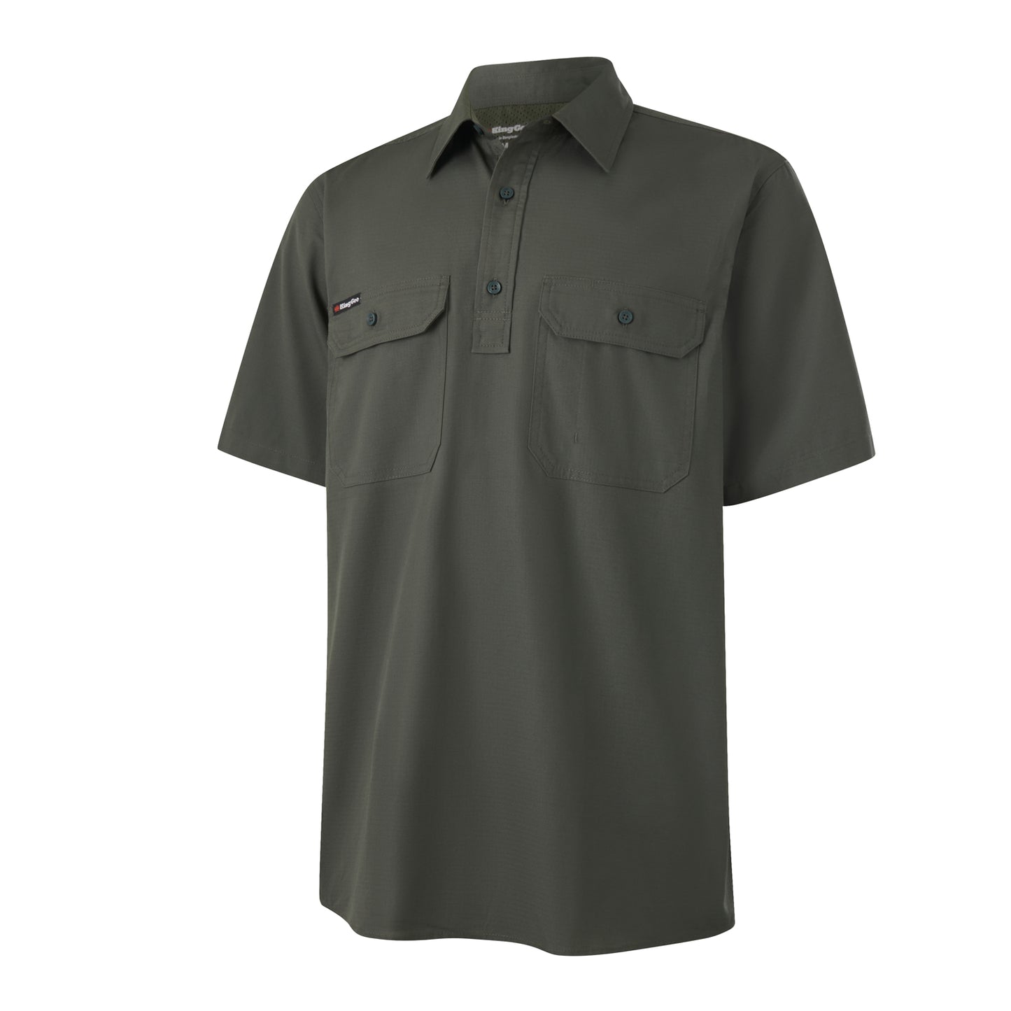 King Gee K14032 Workcool Vented Closed Front Shirt Short Sleeve