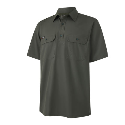 King Gee K14032 Workcool Vented Closed Front Shirt Short Sleeve