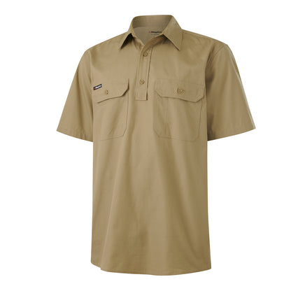 King Gee K14032 Workcool Vented Closed Front Shirt Short Sleeve