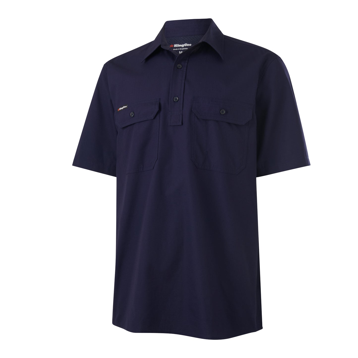 King Gee K14032 Workcool Vented Closed Front Shirt Short Sleeve
