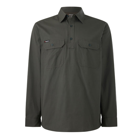 King Gee K14033 Workcool Vented Closed Front Shirt Long Sleeve