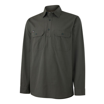 King Gee K14033 Workcool Vented Closed Front Shirt Long Sleeve