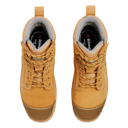 King Gee K27872 Phoenix Metguard Composite Toe Safety Work Boots 6" - Wheat