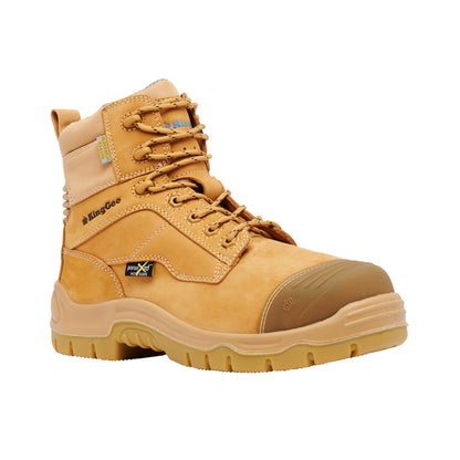 King Gee K27872 Phoenix Metguard Composite Toe Safety Work Boots 6" - Wheat
