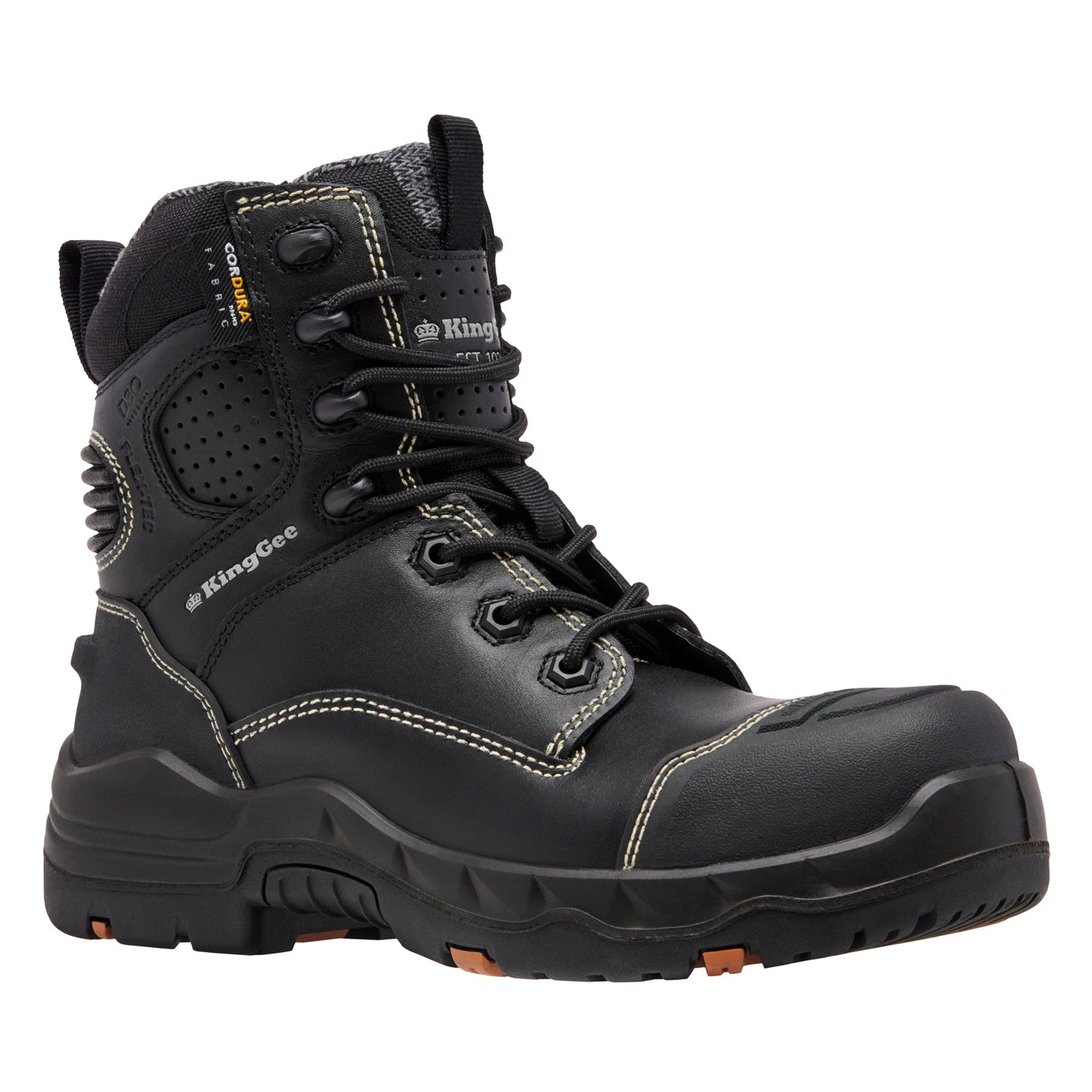 King Gee K28002 Women's ONYX 6Z Puncture-Resistant Work Boot - Black