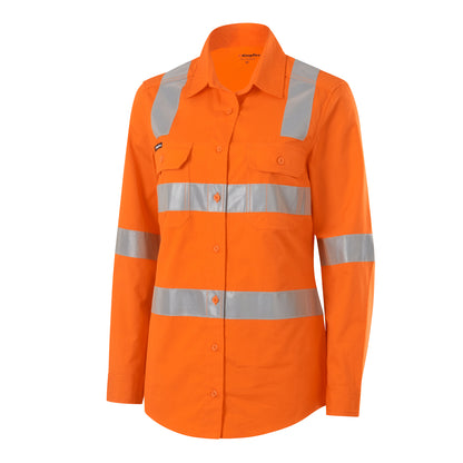 King Gee K44233 Womens Workcool Vented X Back Shirt