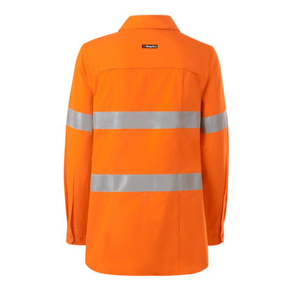 King Gee K44235 Womens Workcool Maternity Reflective Shirt